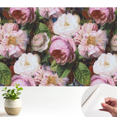 Fototapeta na wymiar do sypialni Kwiaty w klasycznym stylu