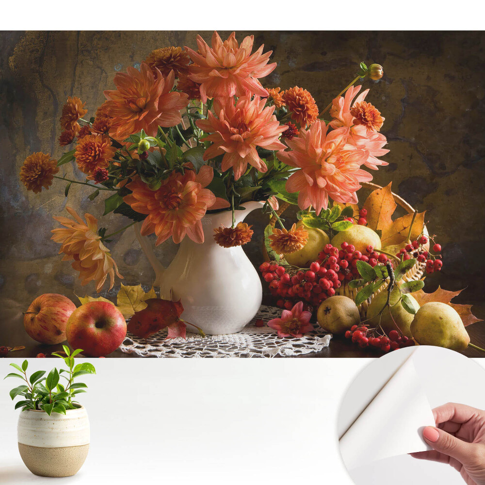 Fototapeta samoprzylepna do salonu Kwiaty z owocami