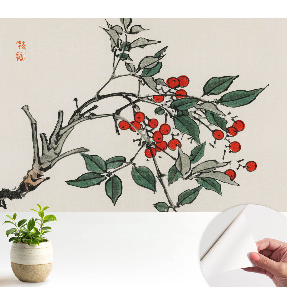 Fototapeta z nadrukiem samoprzylepna Tradycyjny motyw roślinny spokój