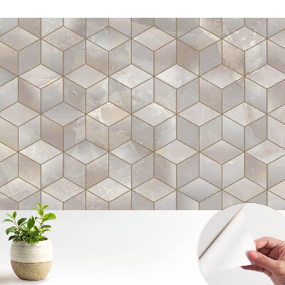 Fototapeta z nadrukiem samoprzylepna Nowoczesna mozaika geometryczna odcienie szarości