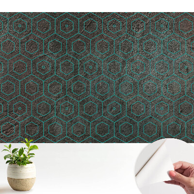 Nowoczesna fototapeta na wymiar Sześciokątne wzory nowoczesny styl