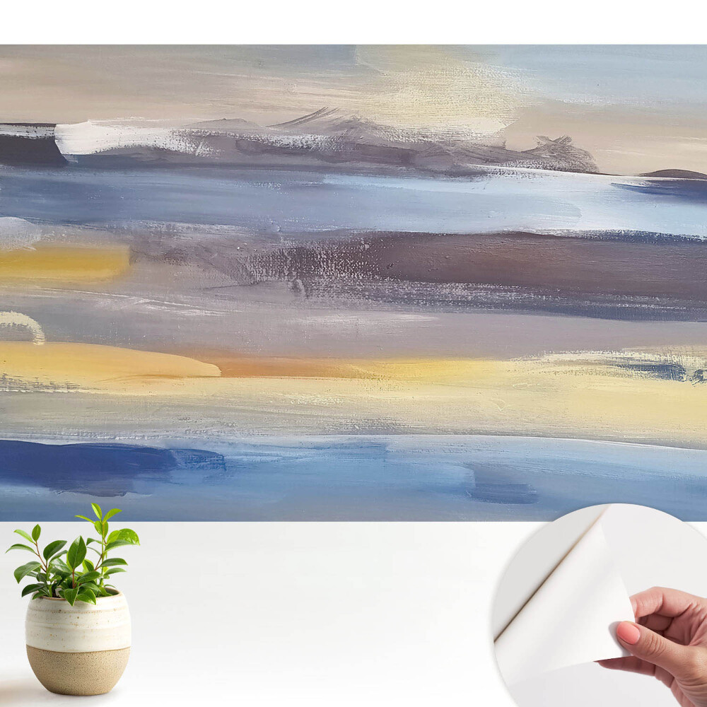 Fototapeta z nadrukiem samoprzylepna Abstrakcyjny pejzaż w delikatnych barwach