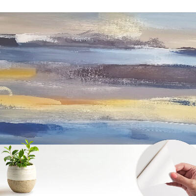 Fototapeta z nadrukiem samoprzylepna Abstrakcyjny pejzaż w delikatnych barwach