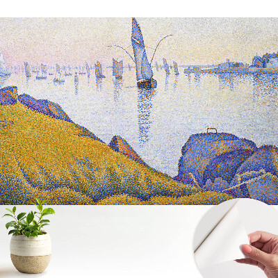 Tapeta fotograficzna samoprzylepna Nadmorski pejzaż z żaglówkami