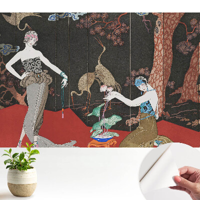 Fototapeta na wymiar do sypialni Art déco postaci i natura