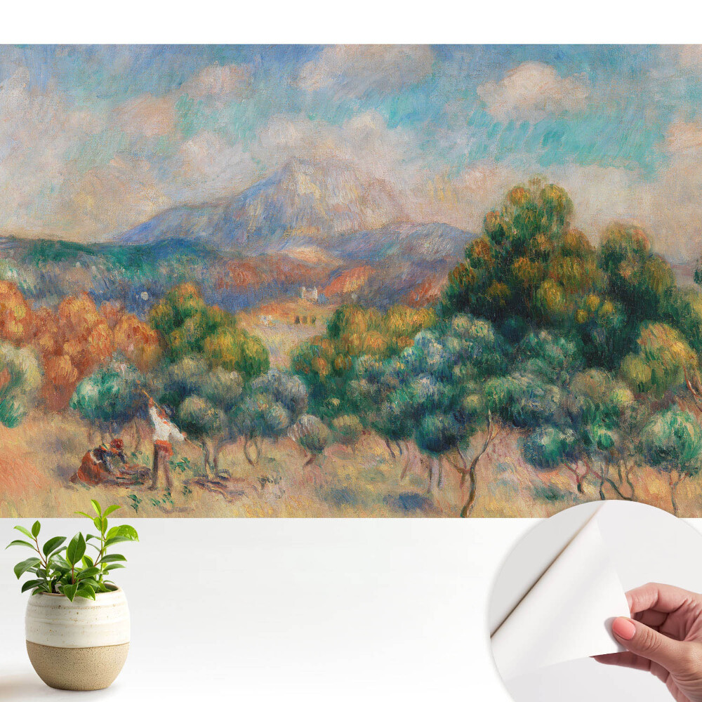 Tapeta fotograficzna samoprzylepna Kolorowy krajobraz z górami natura