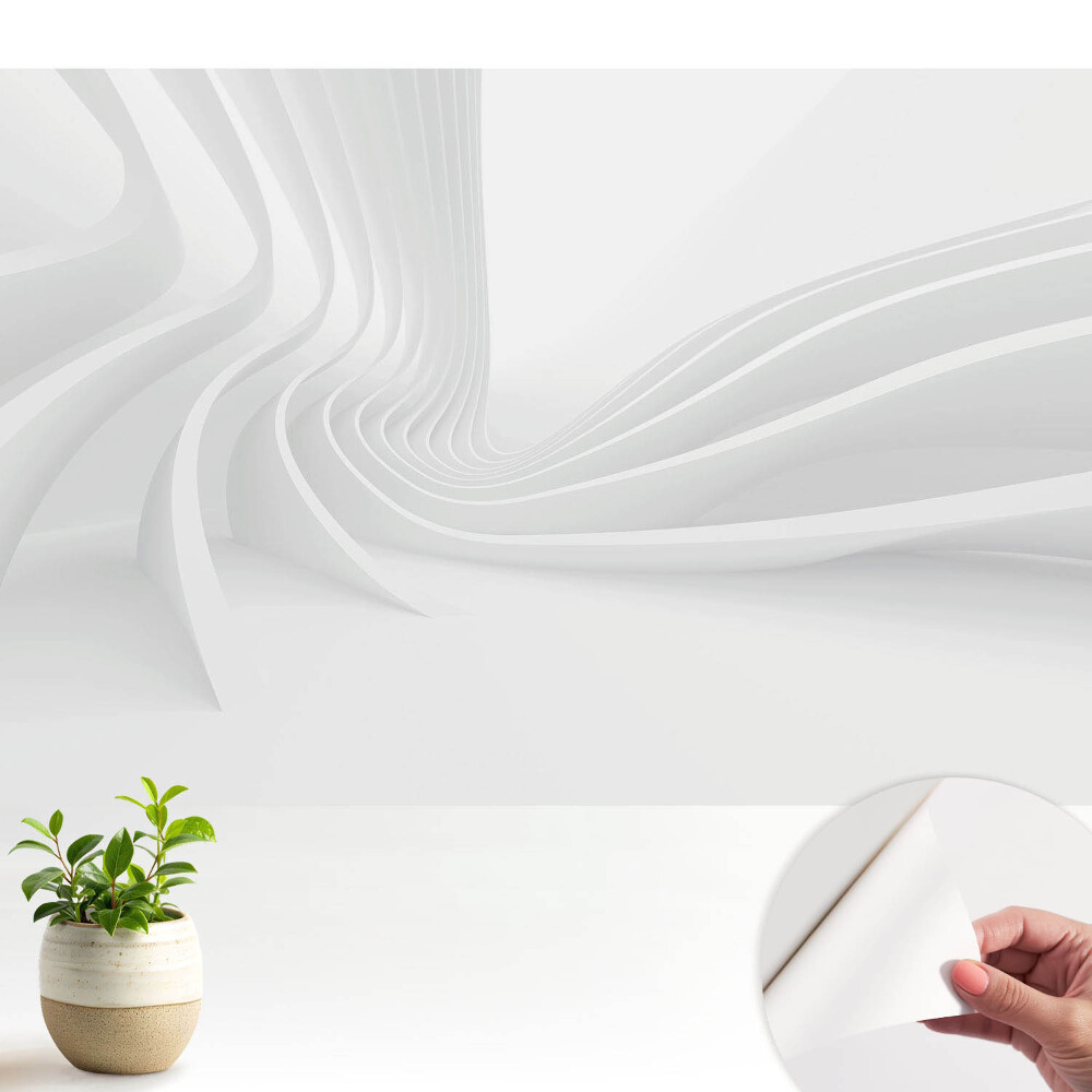 Fototapeta na wymiar do sypialni Nowoczesne białe linie w ruchu