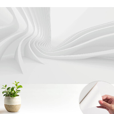 Fototapeta na wymiar do sypialni Nowoczesne białe linie w ruchu