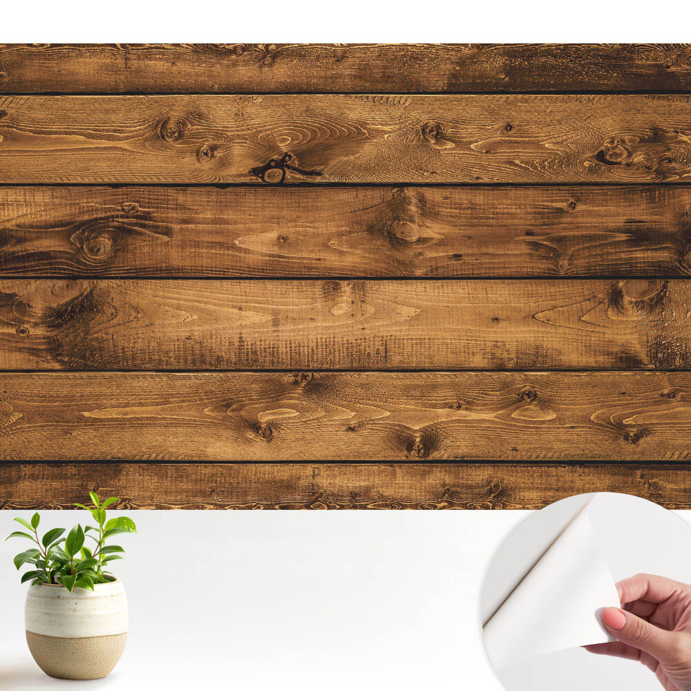 Tapeta fotograficzna samoprzylepna Rustykalne deski drewna w harmonii