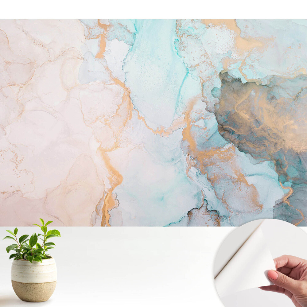 Fototapeta do salonu Barwy nieba i ziemi w płynnej abstrakcji