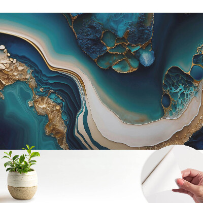 Fototapeta samoprzylepna do salonu Fale koloru abstrakcyjna elegancja harmonii