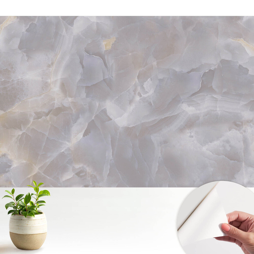 Fototapeta z nadrukiem samoprzylepna Subtelna marmurkowa elegancja wnętrz