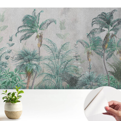 Tapeta fotograficzna samoprzylepna Tropikalne palmy i liście