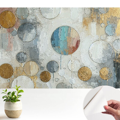 Fototapeta samoprzylepna do salonu Abstrakcyjne kolorowe koła