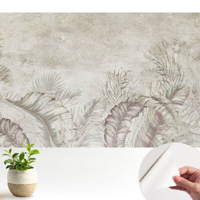 Nowoczesna fototapeta na wymiar Delikatna roślinność pastelowa