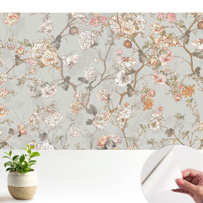 Nowoczesna fototapeta na wymiar Kwiatowy motyw klasyczny pastelowy