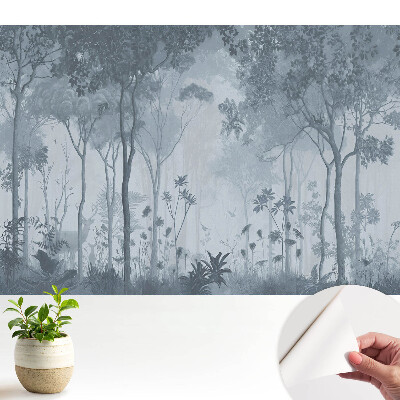 Tapeta fotograficzna samoprzylepna Delikatna leśna mgła pełna tajemniczości