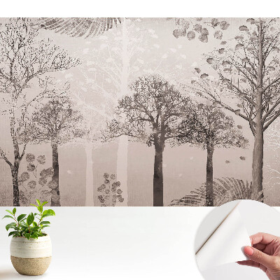 Fototapeta z nadrukiem samoprzylepna Kojący leśny krajobraz