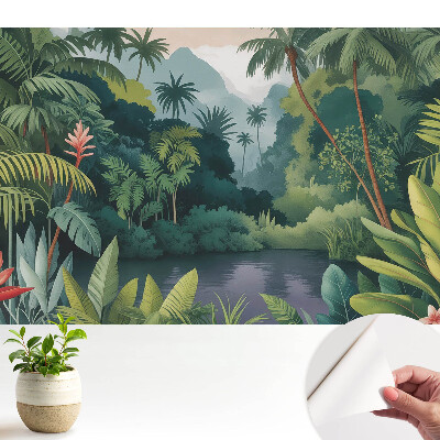 Fototapeta do salonu Tropikalna dżungla relaksująca harmonii