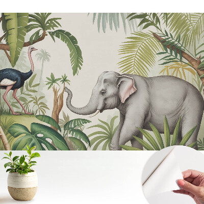 Fototapeta na wymiar do sypialni Egzotyka natury w klasycznym stylu