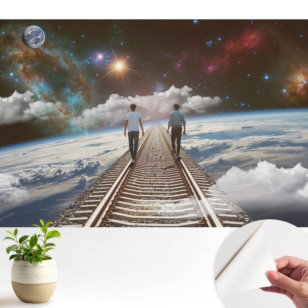 Fototapeta na wymiar do sypialni Kosmiczna droga wyobraźni