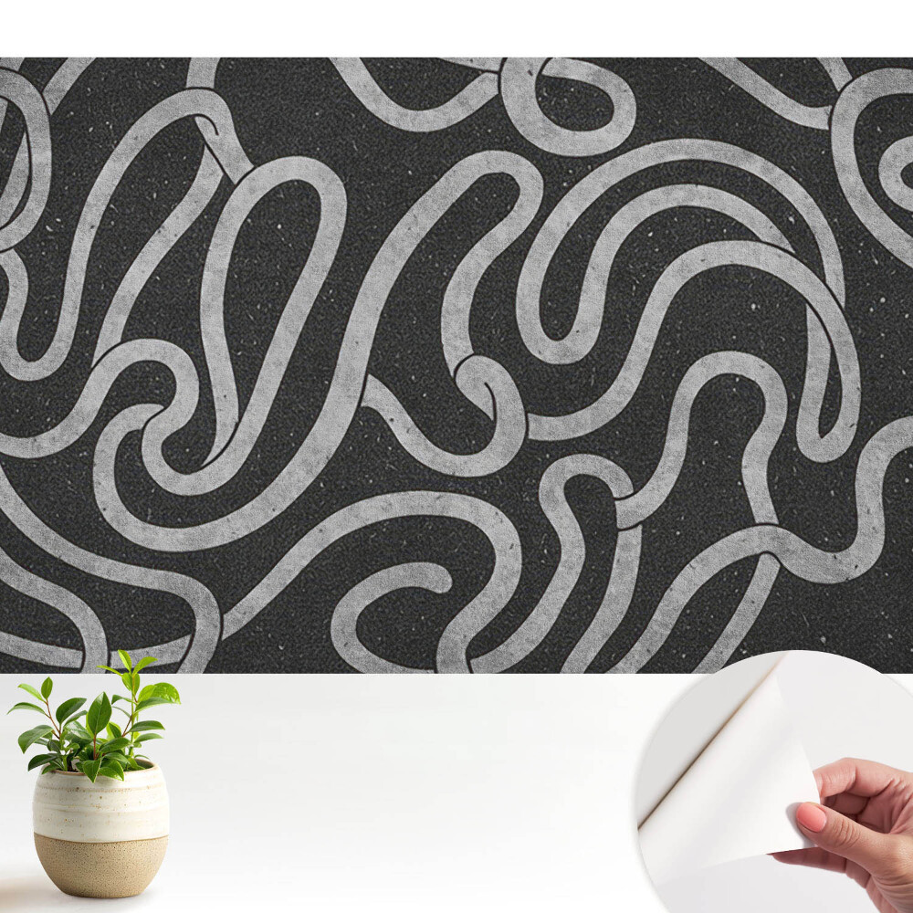 Fototapeta na wymiar do sypialni Faliste linie i abstrakcyjne kształty