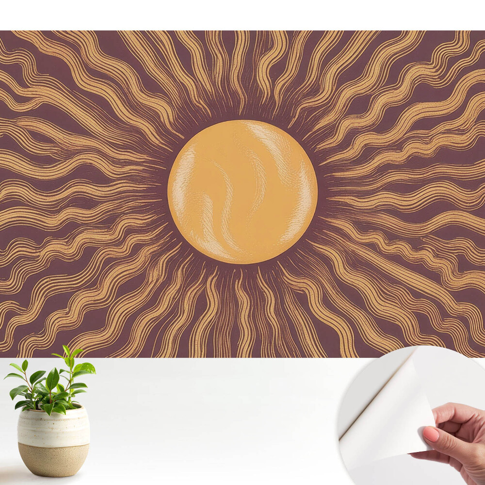 Fototapeta do salonu Energetyczna kompozycja słońca i fal