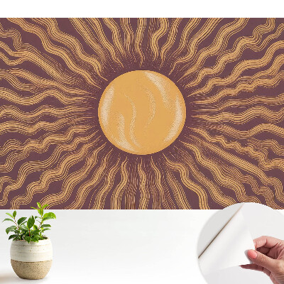 Fototapeta do salonu Energetyczna kompozycja słońca i fal