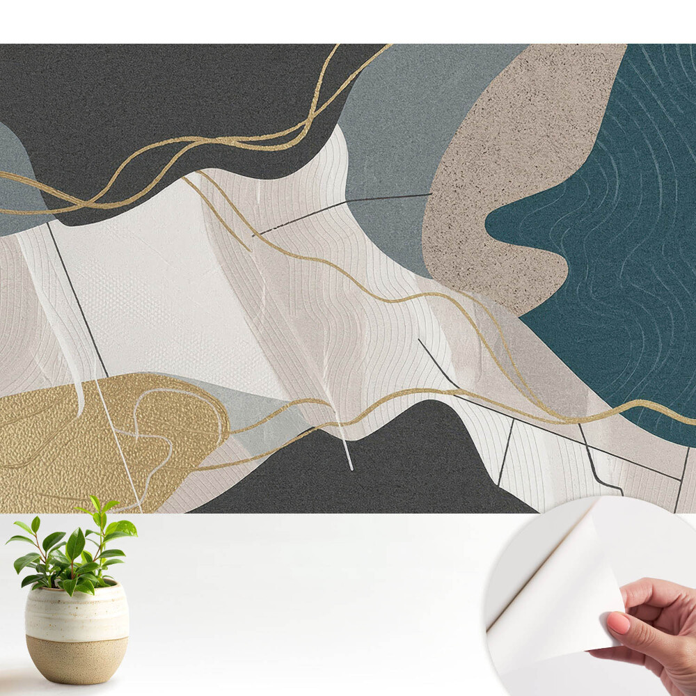 Fototapeta na wymiar do sypialni Abstrakcyjny wzór geometryczny w stonowanych barwach