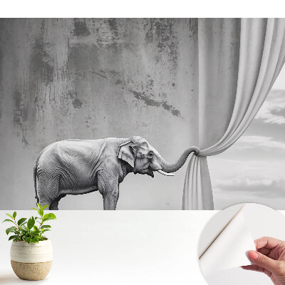 Tapeta fotograficzna samoprzylepna Słoń w surrealistycznym świecie
