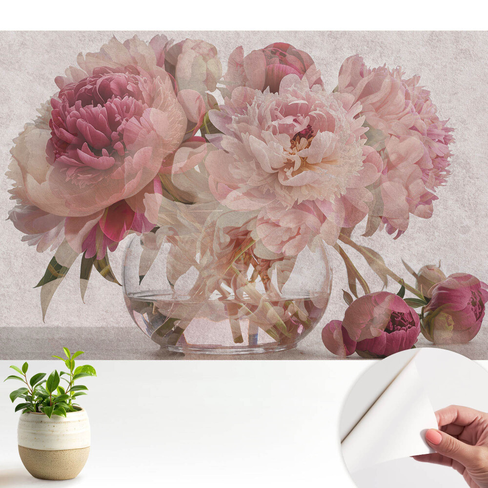 Fototapeta do salonu Romantyczny bukiet piwonii