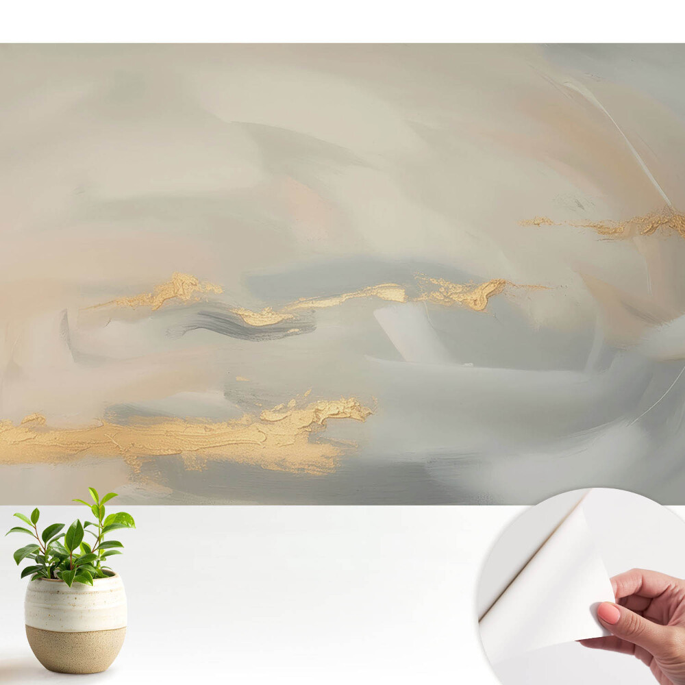 Nowoczesna fototapeta na wymiar Subtelne pastele z żółtymi akcentami