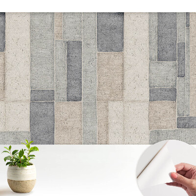 Fototapeta na wymiar do sypialni Prostokąty w odcieniach beżu i szarości