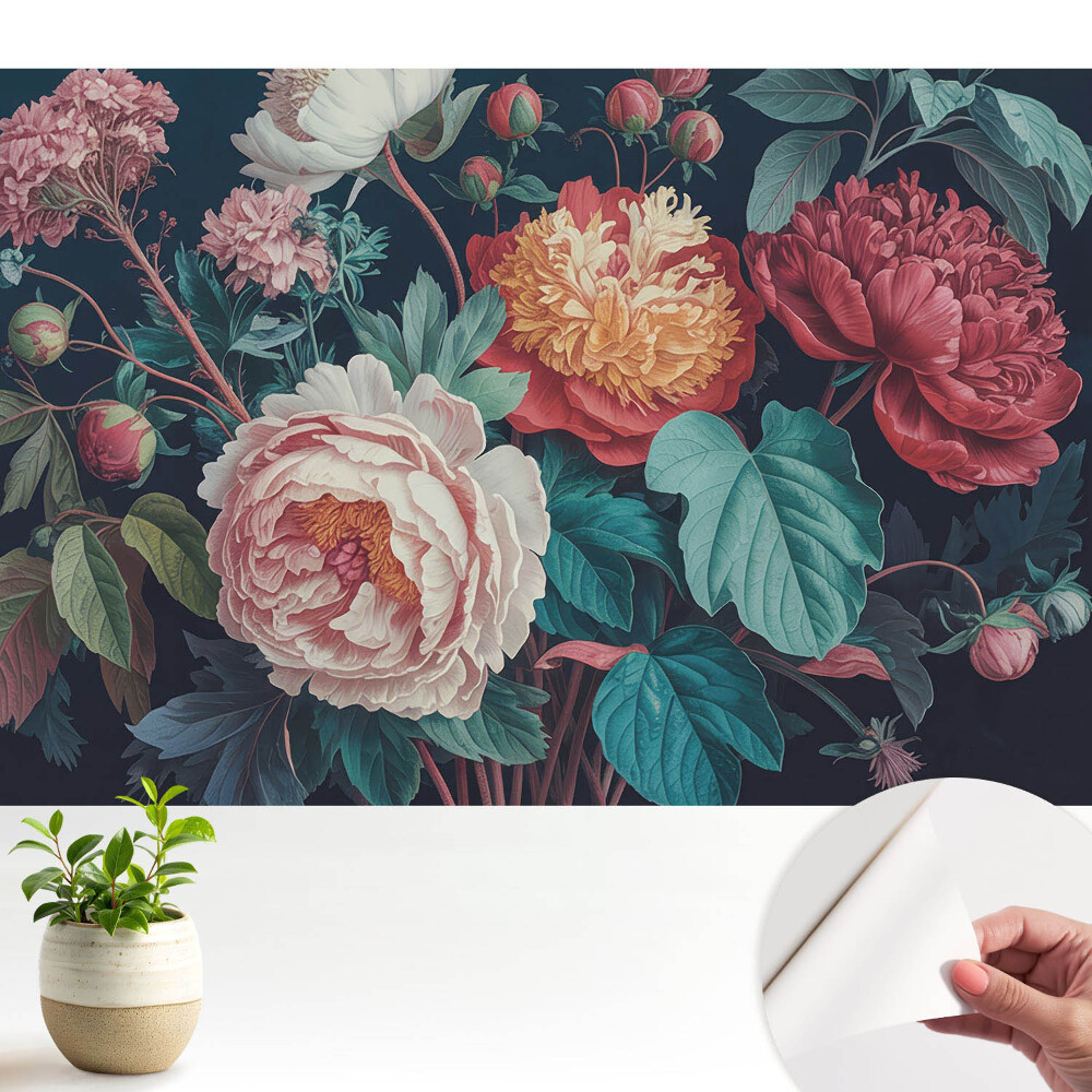 Tapeta fotograficzna samoprzylepna Kwiaty klasyka harmonia