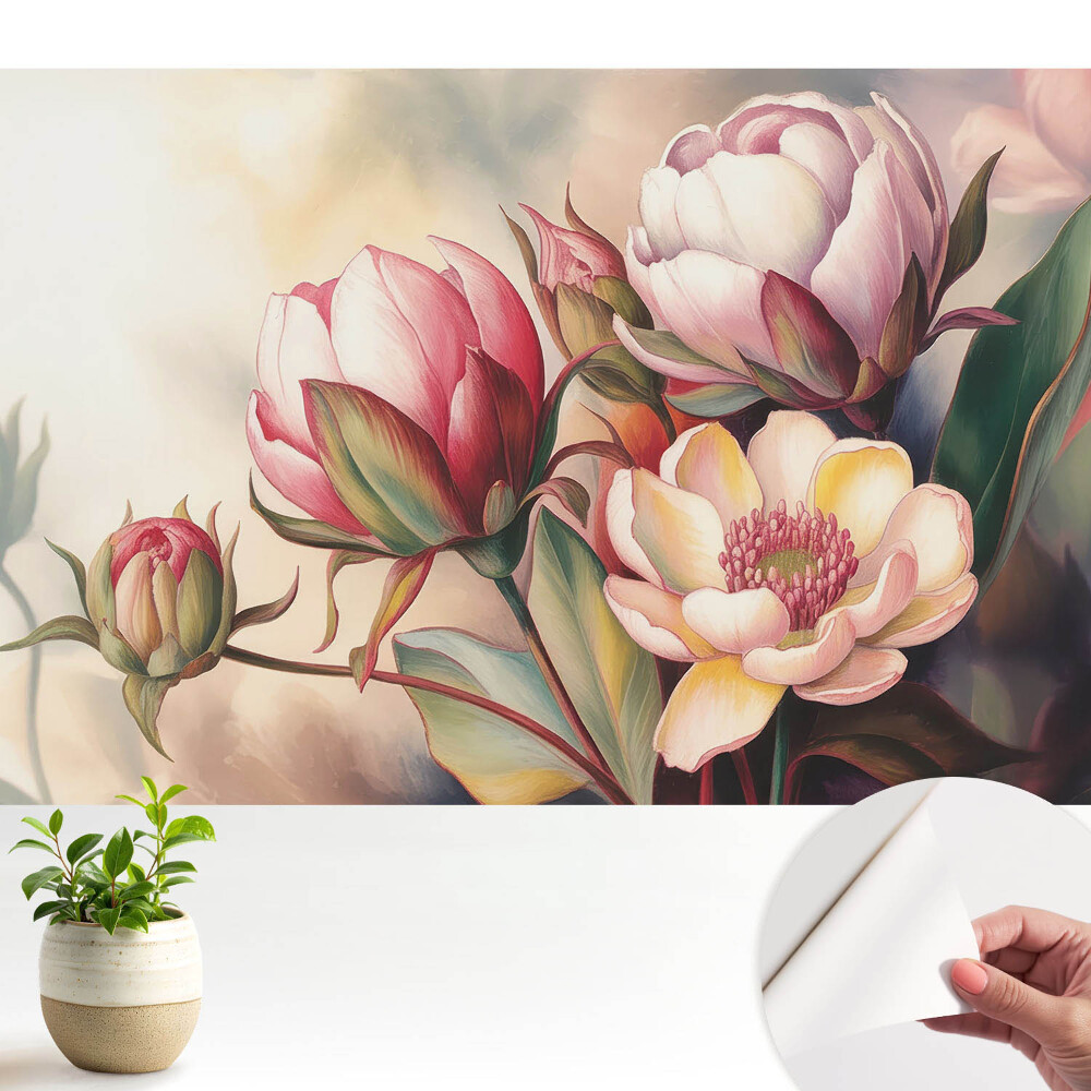 Fototapeta na wymiar do sypialni Kwiatowa harmonia natury