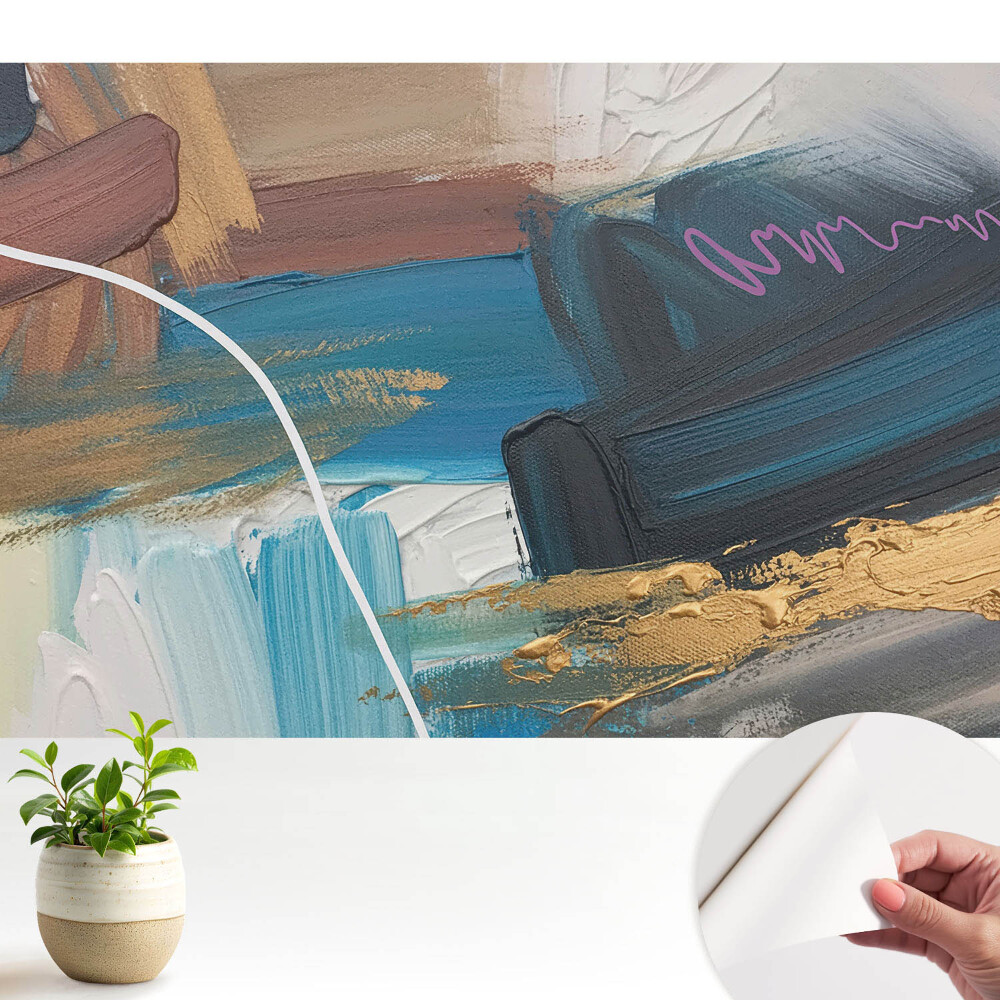 Tapeta fotograficzna samoprzylepna Energetyczna kompozycja w odcieniach niebieskiego