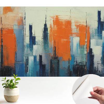 Fototapeta do salonu Abstrakcyjne budynki w żywych barwach