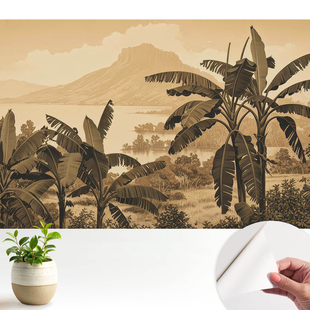 Fototapeta na wymiar do sypialni Krajobraz tropikalny harmonijny