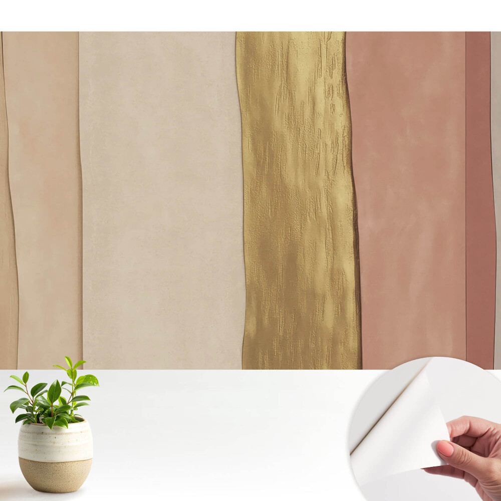 Nowoczesna fototapeta na wymiar Pionowe pasy w odcieniach beżu i brązu