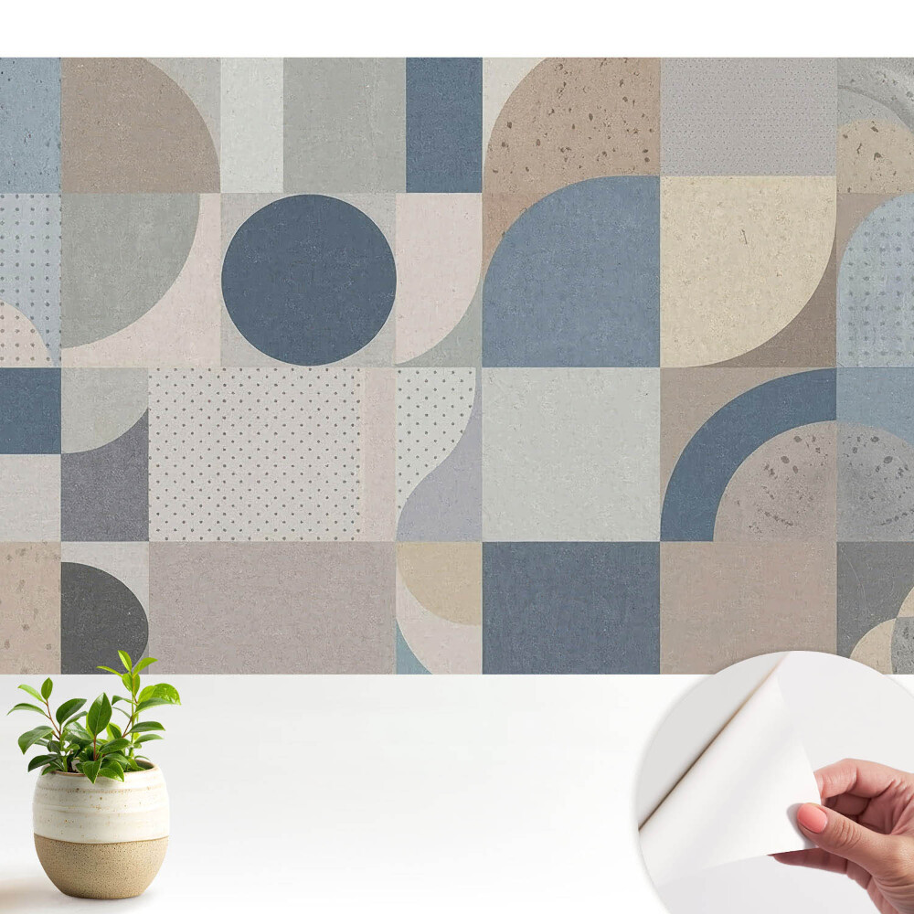 Fototapeta do salonu Geometryczne wzory w stonowanych kolorach