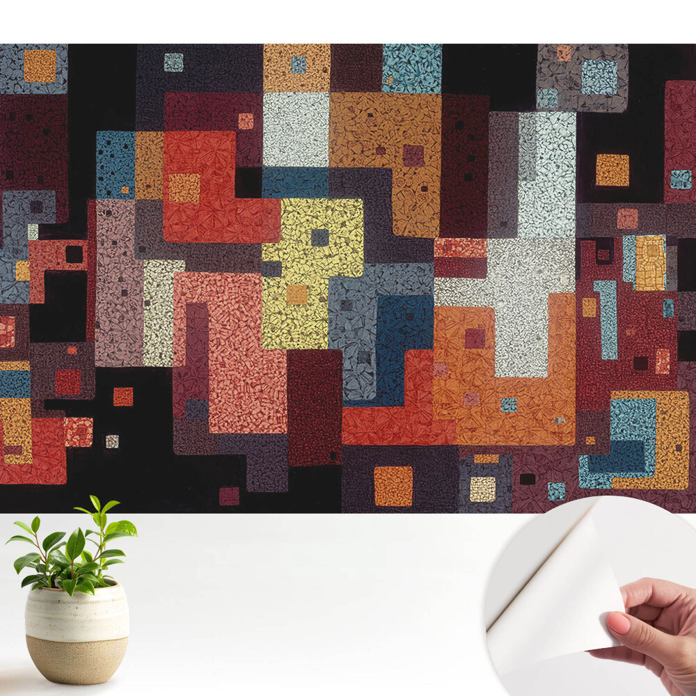 Fototapeta do salonu Kolorowa abstrakcja geometryczna