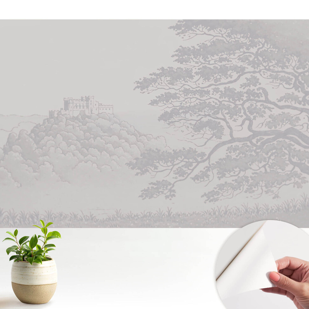 Fototapeta do salonu Krajobraz zamku wśród drzew