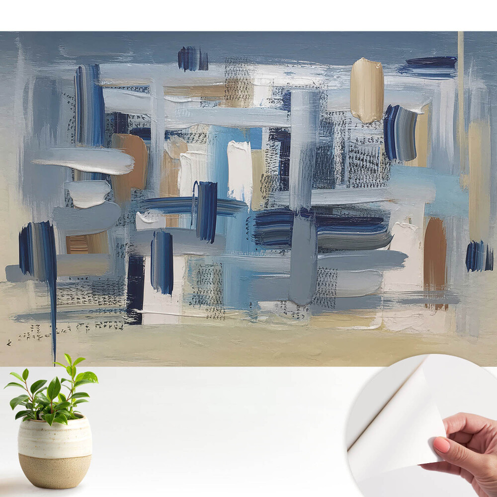 Fototapeta z nadrukiem samoprzylepna Abstrakcyjna kolorowa kompozycja pędzli