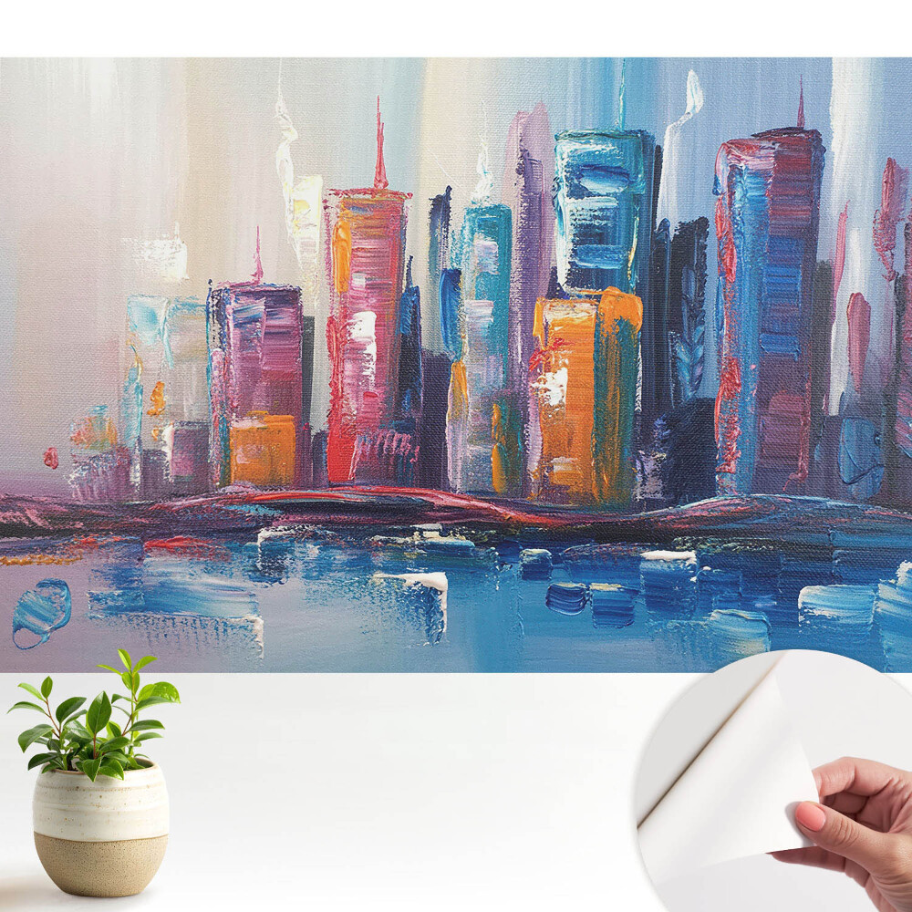Fototapeta do salonu Miejska abstrakcja kolorów