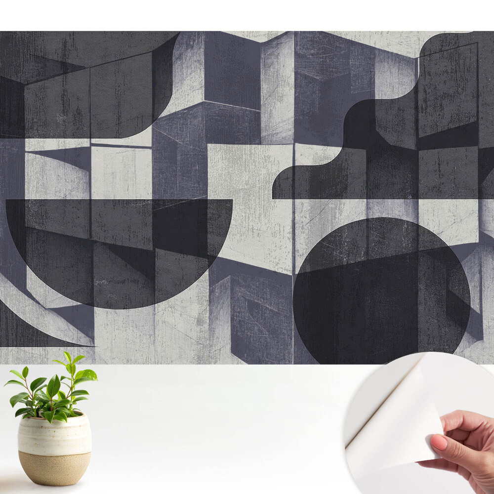 Fototapeta z nadrukiem samoprzylepna Geometryczna abstrakcja harmonijna nowoczesność