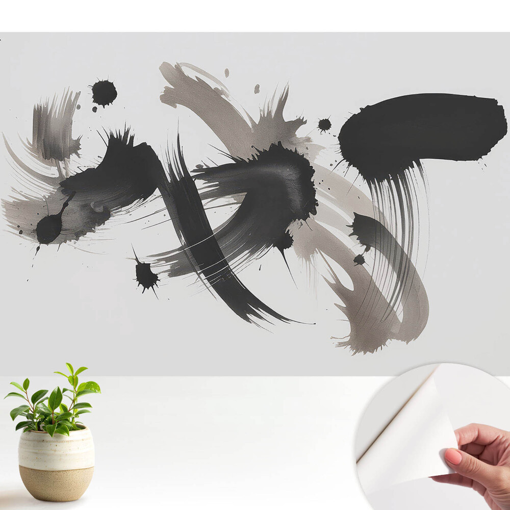 Fototapeta Ekspresyjne abstrakcyjne pociągnięcia dynamiczne