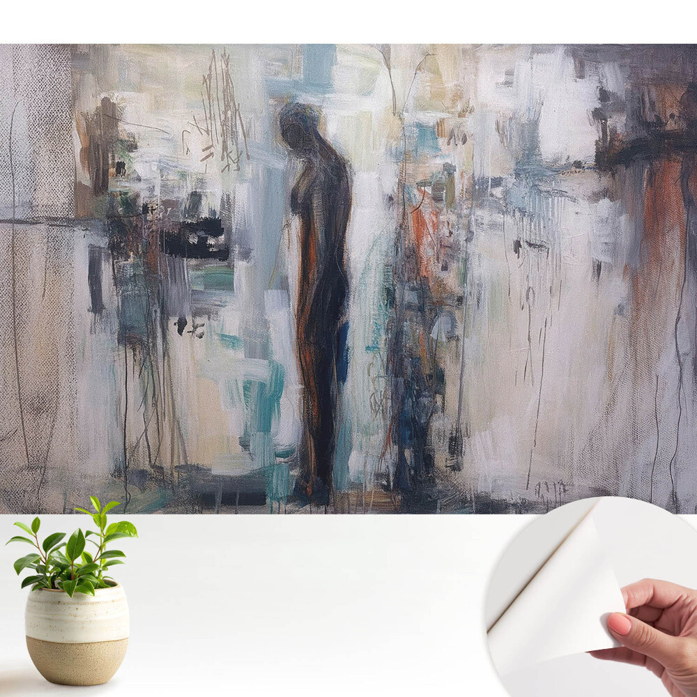 Fototapeta Abstrakcyjna sylwetka w stonowanych barwach