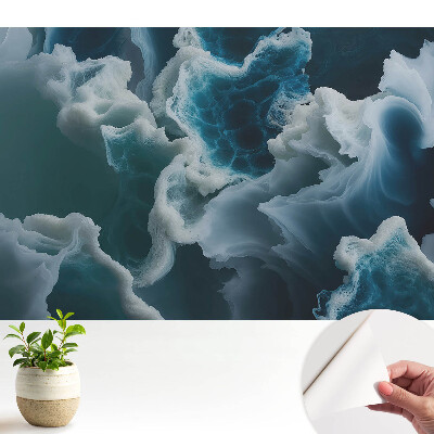 Fototapeta na wymiar do sypialni Niebieskie fale morza