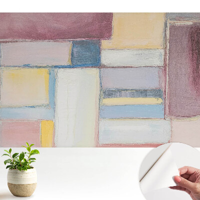 Fototapeta samoprzylepna do salonu Kolorowe prostokąty harmonia nowoczesności