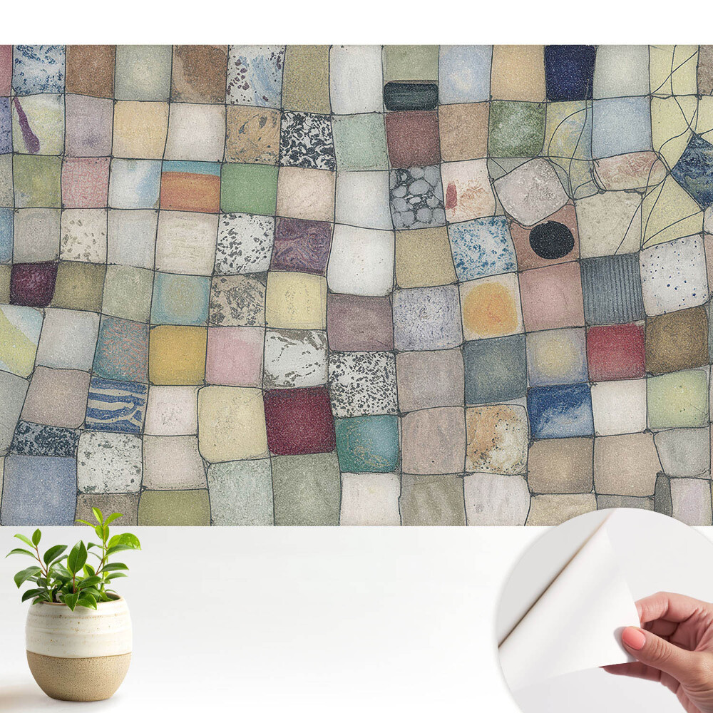 Fototapeta z nadrukiem samoprzylepna Kolorowe kwadraty abstrakcja